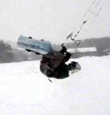 Wiatr, śnieg i niesamowite wyczyny (video)