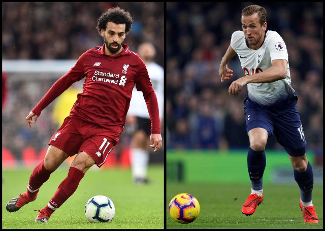 Mohamed Salah (z lewej) i Harry Kane to największe gwiazdy Liverpoolu i Tottenhamu