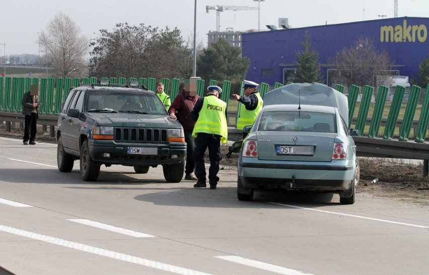Wypadek na A4 na wysokości węzła Bielany Wrocławskie