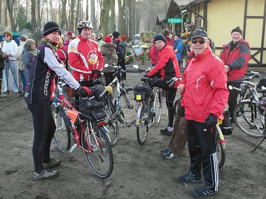 Rowerzyści z klubu "Kalinka" przyłączyli się do patyczaków