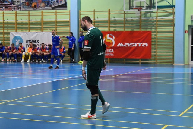 Bramkarz Maxfarbexu Futsal Busko-Zdrój Jakub Wałach