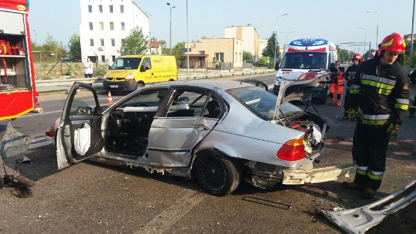 Wypadek na Młodzianowskiej w Radomiu.