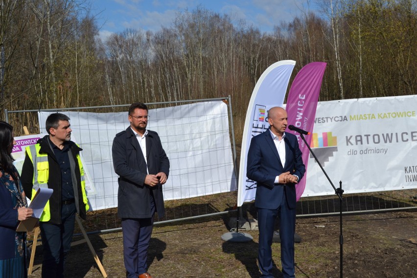 Oficjalne rozpoczęcie budowy velostrady w Katowicach.