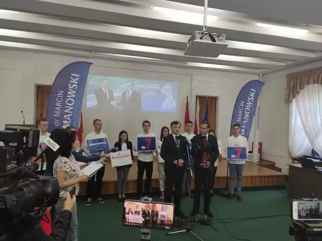 Konferencja prasowa ministra Ziobry w zamojskim ratuszu