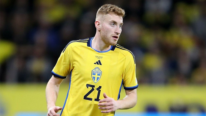 23-letni Dejan Kulusevski rozegrał w reprezentacji Szwecji...