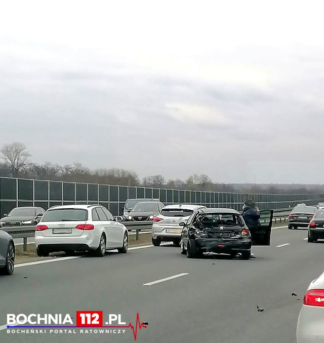 Do wypadku doszło na 456 kilometrze autostrady A4, na pasie w kierunku Rzeszowa
