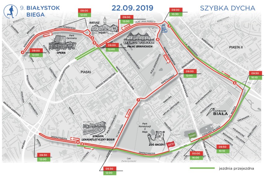 Białystok Biega 2019. W Białymstoku odbędą się w weekend biegi. Zobacz jakie będą utrudnienia w ruchu [21-22 września]