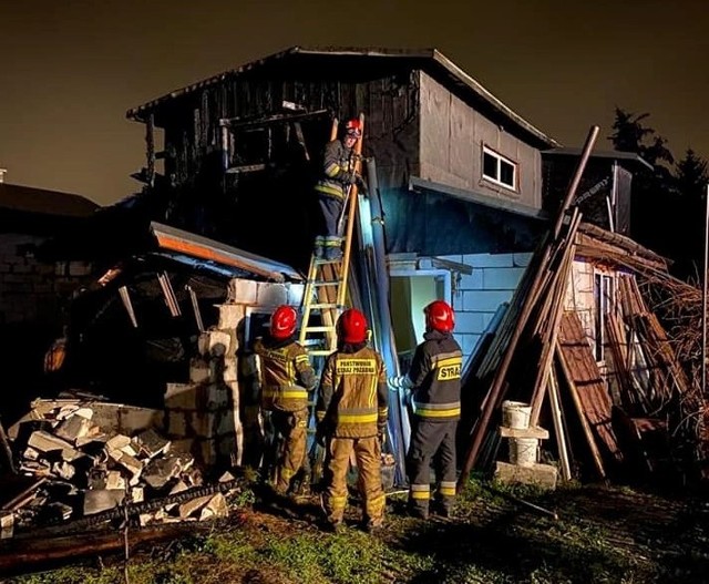 W Toruniu doszło do pożaru altany