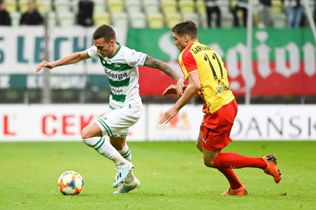 Michał Gardawski grał ambitnie, ale jego zespół doznał kolejnej porażki w tym sezonie, tym razem z Lechią Gdańsk 0:2.