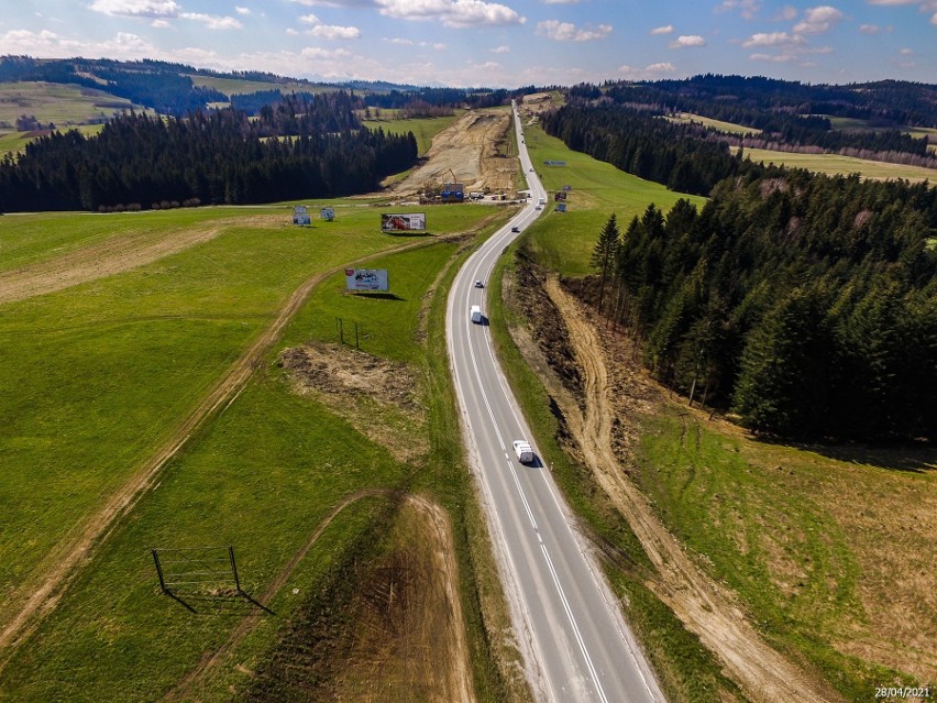 Budowa zakopianki (DK 47) pomiędzy Rdzawką i Nowym Targiem