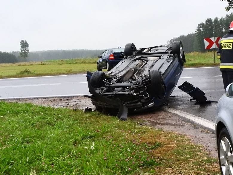 Kobieta kierująca volkswagenem passatem straciła panowanie...