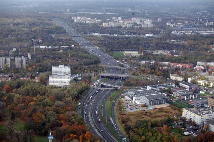 Korki w Katowicach: autostrada A4 i węzeł Mikołowska