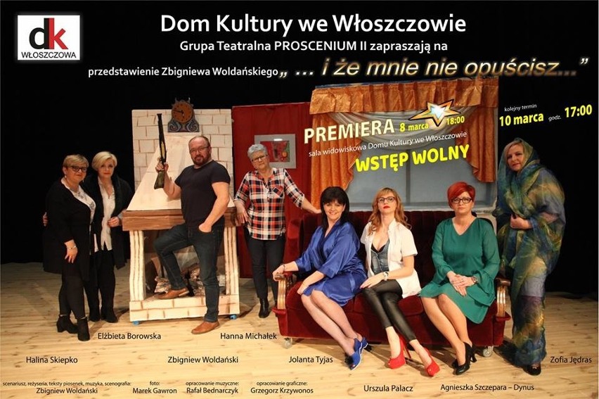„...i że mnie nie opuścisz” - nowy spektakl Zbigniewa Woldańskiego w Domu Kultury we Włoszczowie