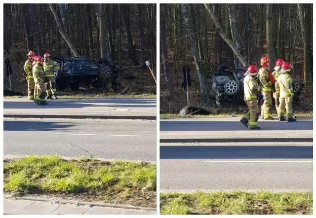 Kolejny śmiertelny wypadek w Gdyni! Samochód uderzył w drzewo. Zginął 18-letni pasażer