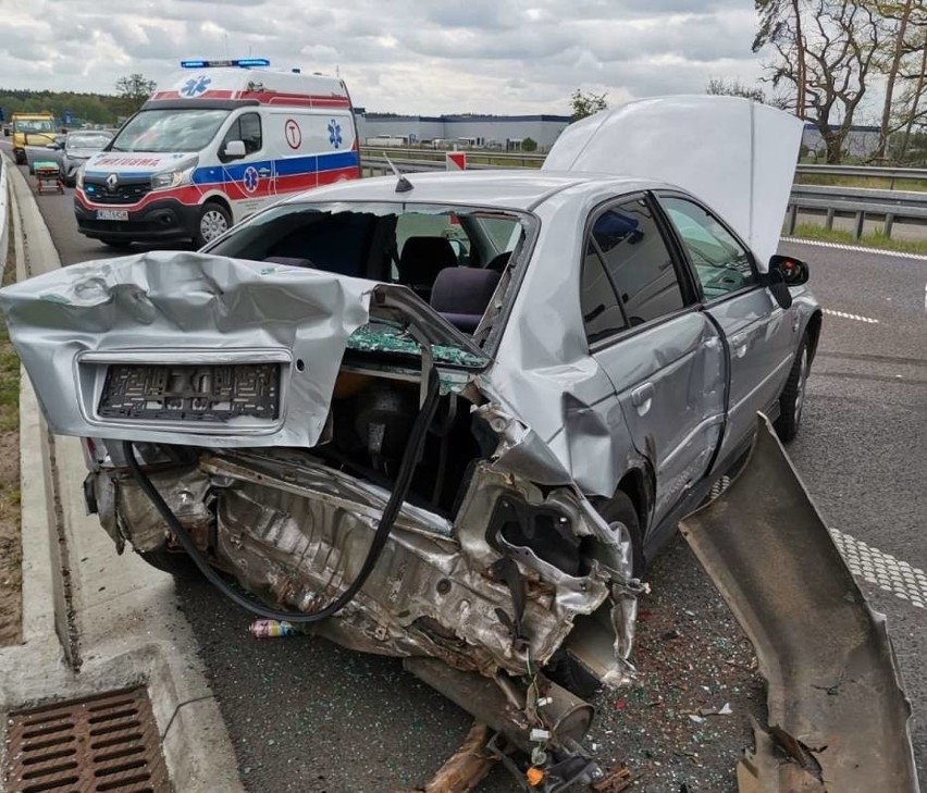 Kliniska Wielkie. Kolizja trzech samochodów na S3 - 07.05.2020