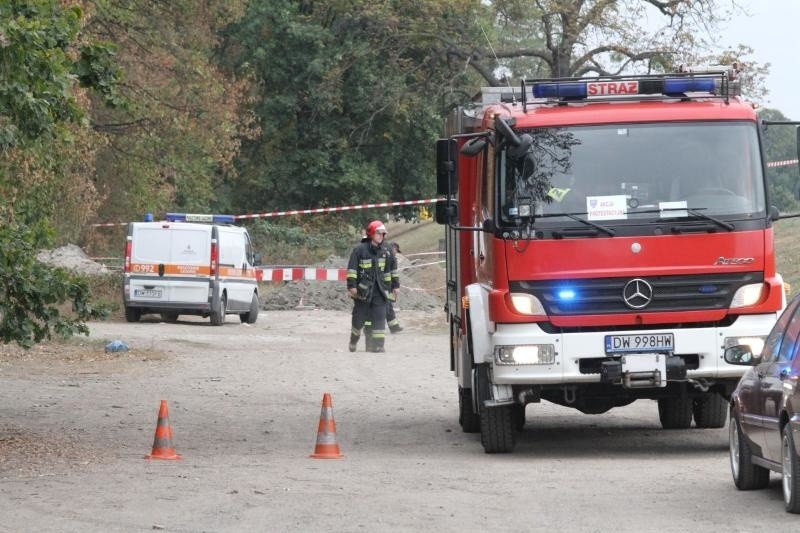 Wrocław: Robotnicy uszkodzili rurę z gazem w okolicy mostu Trzebnickiego