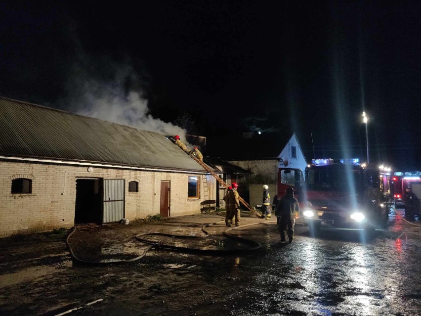 Pożar w miejscowości Piotrów-Gułaczów