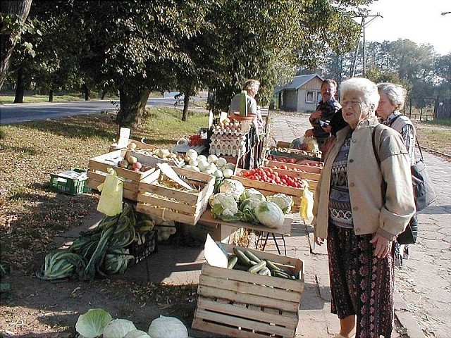 W Wąchocku handluje się przede wszystkim warzywami.
