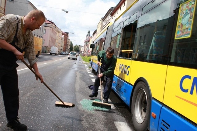Ostrzelany autobus MZK Slupsk