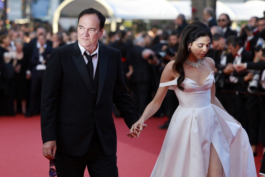 Quentin Tarantino podczas ceremonii zakończenia Cannes 2023....
