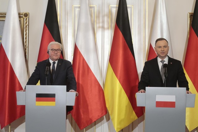 Prezydenci Frank–Walter Steinmeier i Andrzej Duda