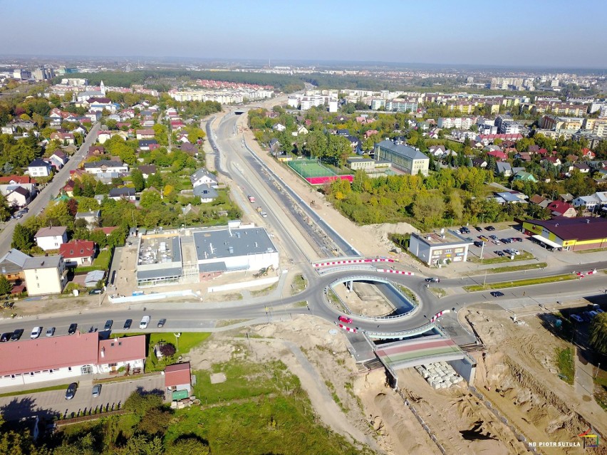 Trasa niepodległości z lotu ptaka - stan na 06.10.2018