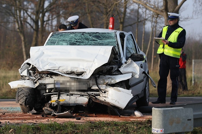 Wypadek na trasie Slupsk - Ustka