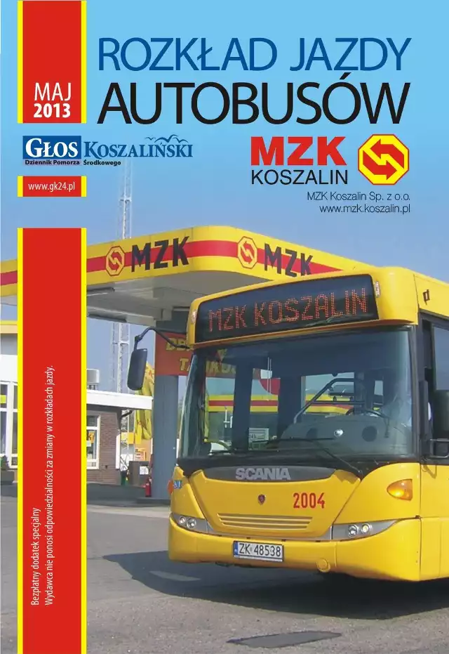 Rozkład jazdy MZK z "Głosem Koszalina"