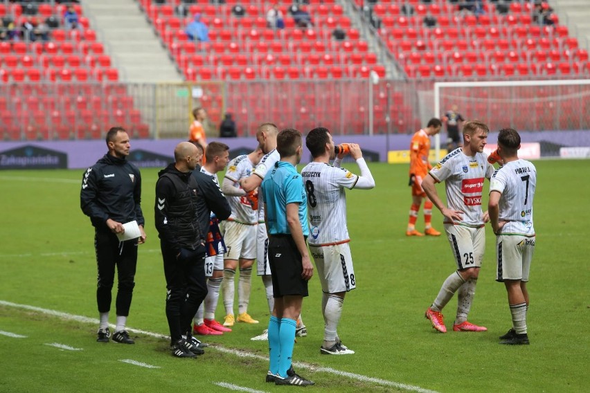 22.05.2021. GKS Tychy przegrał u siebie z Bruk-Bet Termaliką...