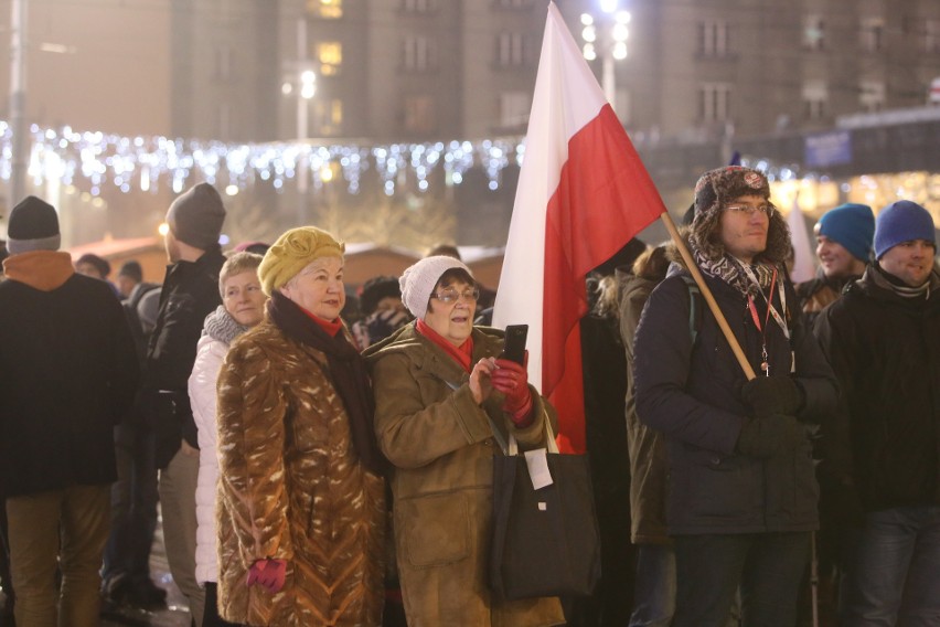 Protest studentów w Katowicach protestowali przeciwko...