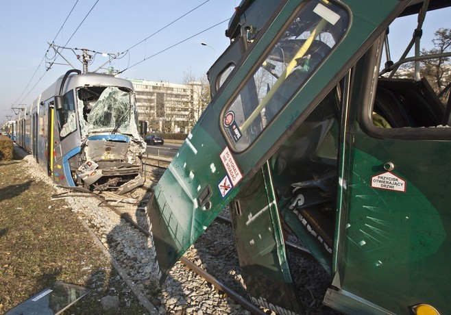 Wypadek tramwajów na Legnickiej, Wrocław, listopad 2011