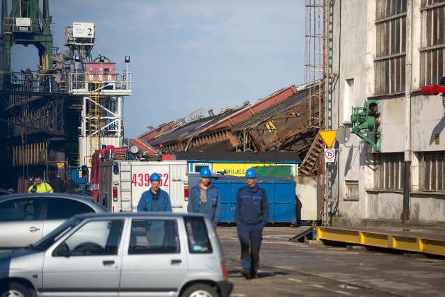 W gdyńskiej stoczni Nauta przechylił się dok, na którym był remontowany statek
