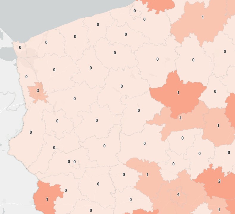 Przypadki zakażeń koronawirusem w woj. zachodniopomorskim...