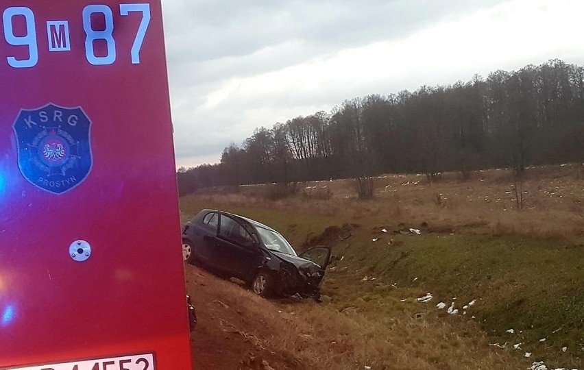 Wypadek w Treblince na drodze wojewódzkiej 627 Małkinia - Kosów Lacki. Jedna osoba zginęła. 31.01.2023