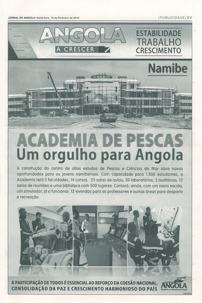 Artykuł w Journal de Angola