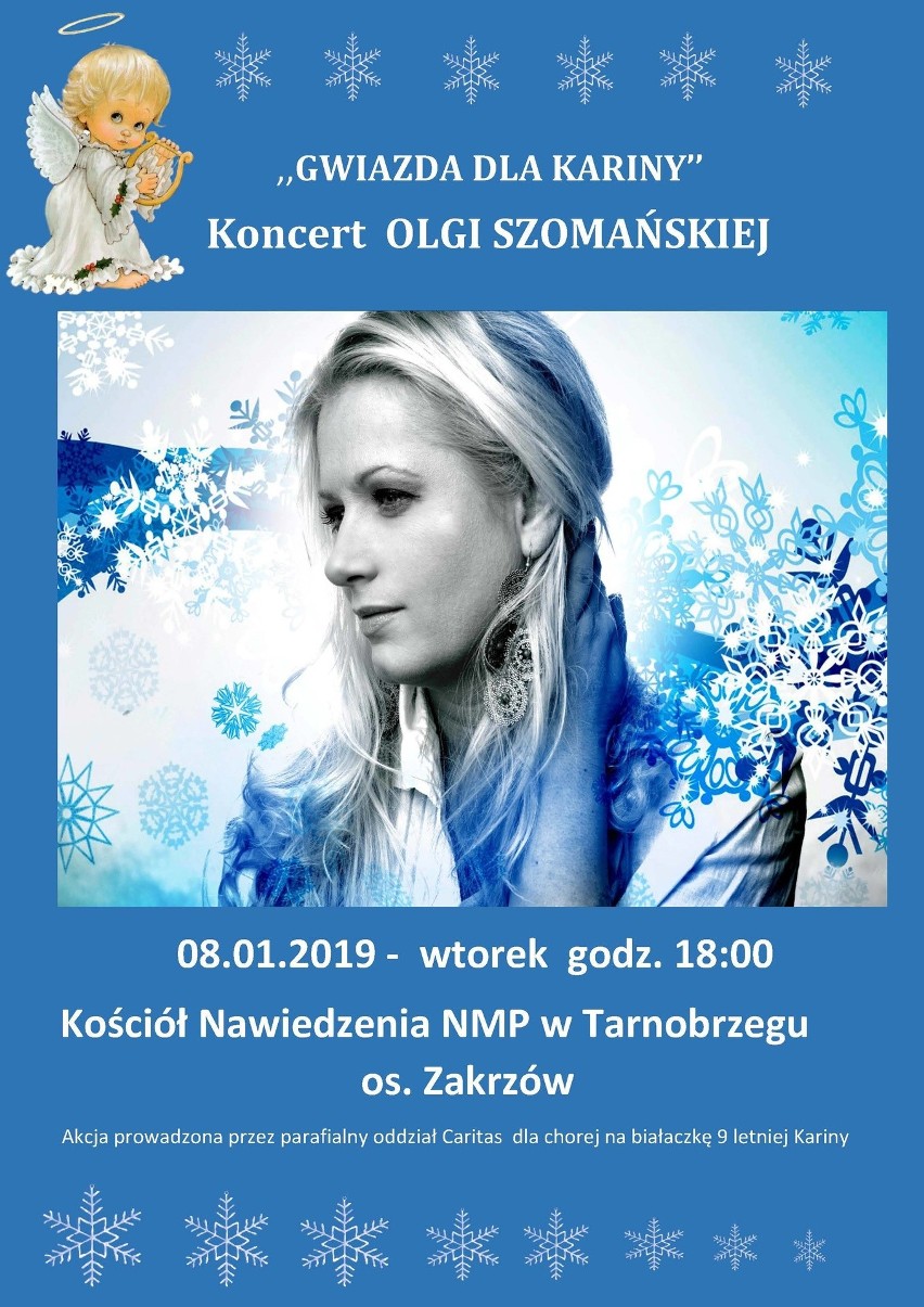 Koncert Olgi Szomańskiej dla Karinki z Tarnobrzega chorej na białaczkę