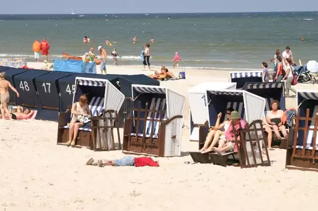 Plaża w Ustce.