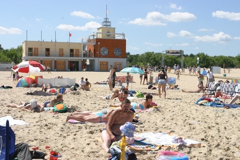 Plaża w Gdańsku Stogach