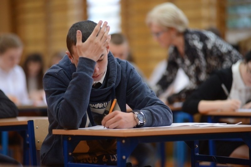 Egzamin w Gimnazjum nr 50 im. Lotnictwa Polskiego w Poznaniu