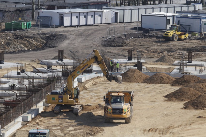 Budowa nowego stadionu w Sosnowcu odbywa się bez zakłóceń....