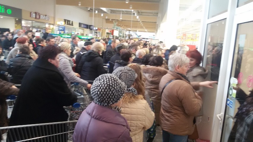 Otwarcie Auchan w Rybniku. Tłumy klientów czekały na ten...