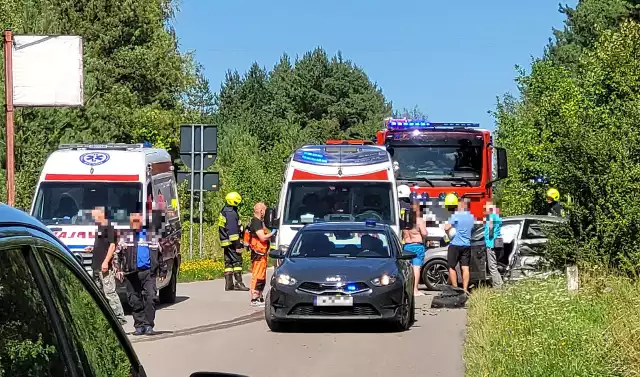 Zdjęcie z miejsca zdarzenia w miejscowości Jasień.