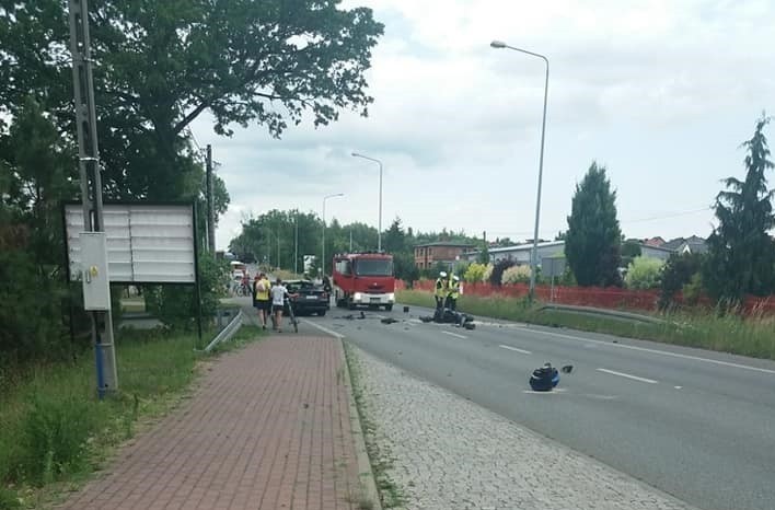 W rybnickim Ochojcu na DK 78 zginął 39-letni motocyklista....