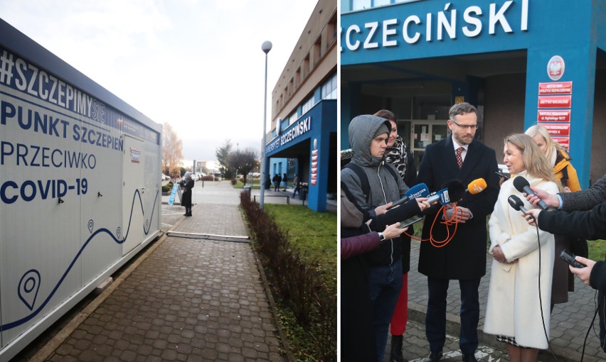 Mobilny Punkt Szczepień przy Uniwersytecie Szczecińskim już działa. "Nie będzie już nauczania zdalnego i pozbędziemy się tych maseczek"! 