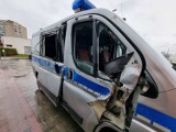 Policjantka na służbie rozbiła radiowóz. Za spowodowanie kolizji została pouczona przez kolegów