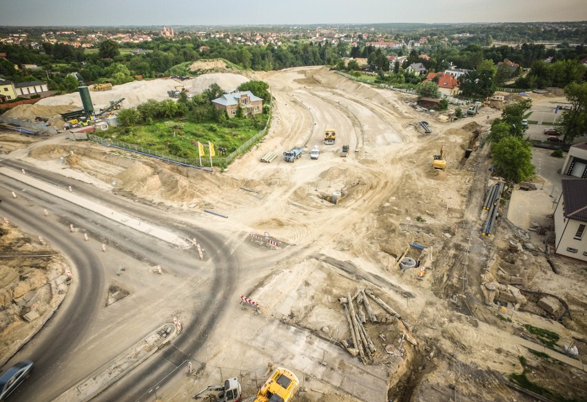 Przedłużenie Bohaterów Monte Cassino w Lublinie. Z wizytą na wielkim placu budowy (ZDJĘCIA Z DRONA) 