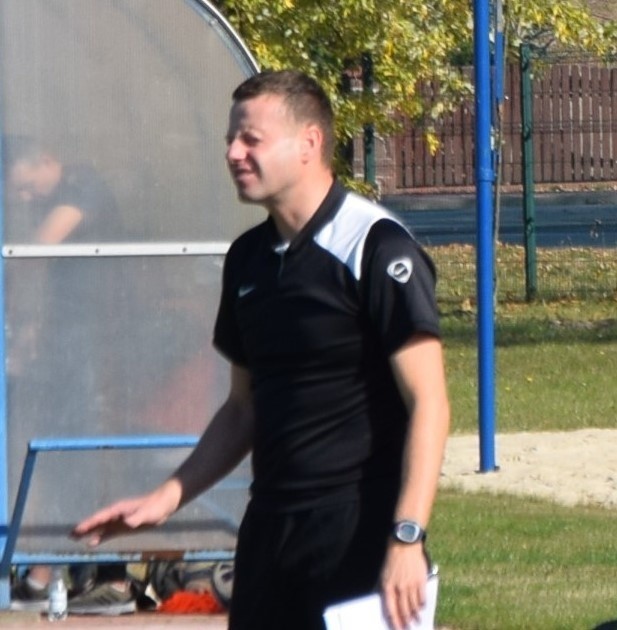 Mariusz Lniany, trener Hetmana Włoszczowa.