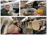 Awaria i chwile grozy na pokładzie samolotu. Świętokrzyski europoseł relacjonuje dramatyczne momenty. Zobaczcie zdjęcia i filmy