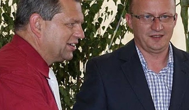 Waldemar Czaja (z lewej) i Edmund Langosz. Ich drogi polityczne już się rozeszły.
