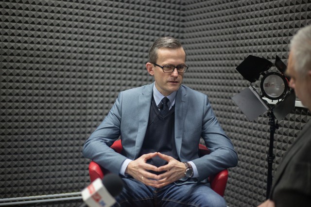 Paweł Kądziela, dyrektor Powiatowego Urzędu Pracy w studio "Głosu Pomorza".